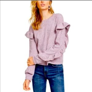 Leyden Ruffle sleeve Shirt size XL